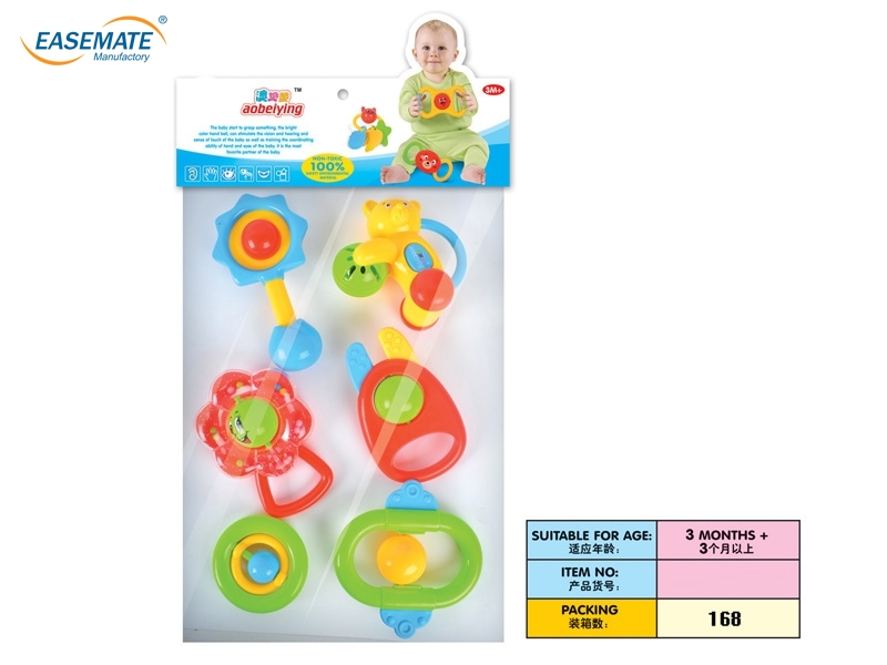 E109092 - Baby rattles six loaded