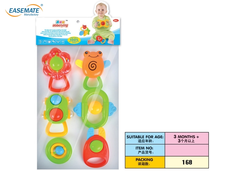 E109095 - Baby rattles six loaded