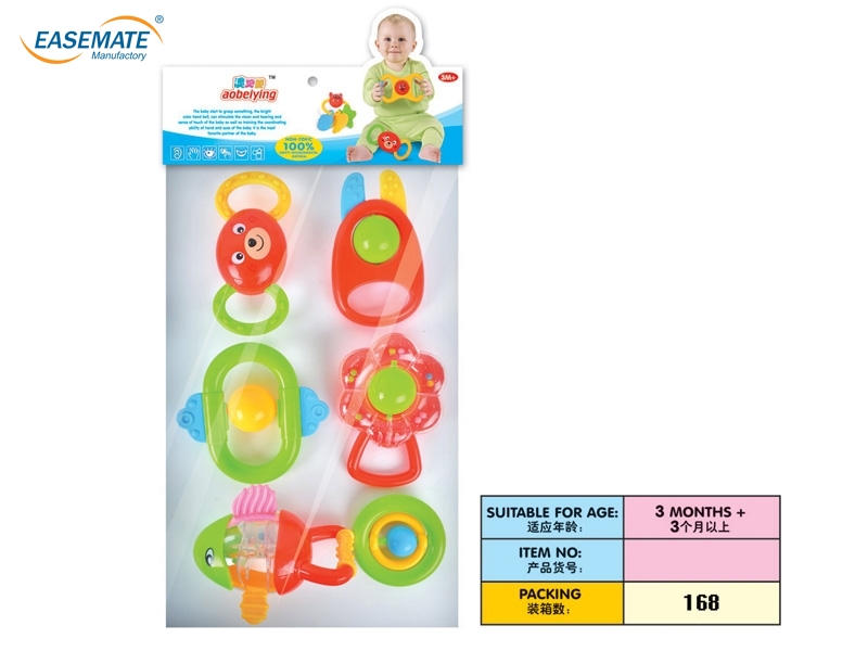 E109098 - Baby rattles six loaded