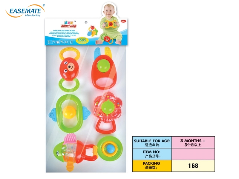 E109098 - Baby rattles six loaded