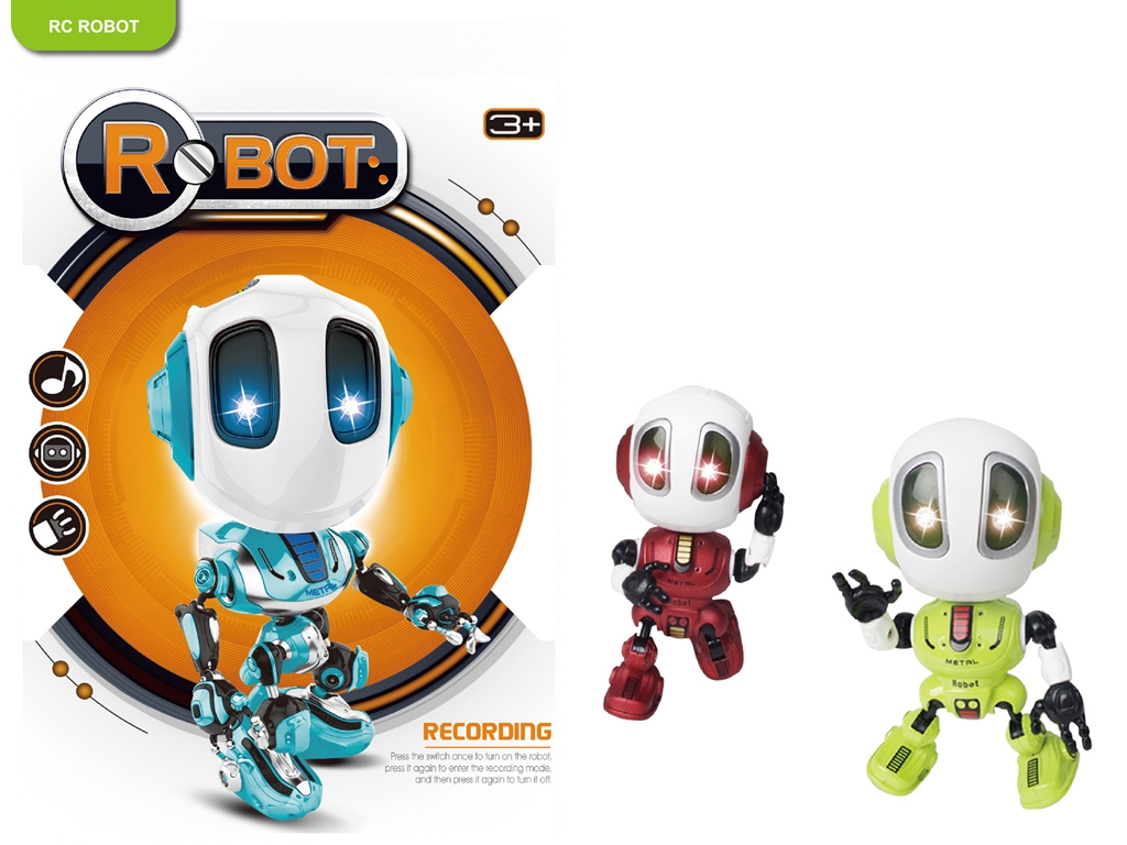 E11672 - Robot with Recording and Playing Interactive Induction Band Lighting Music