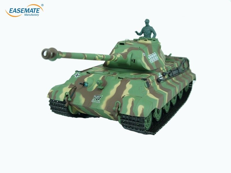 E216205 - 1:16 Remote Control German King Tiger heavy tank (Camouflage Green) smoke