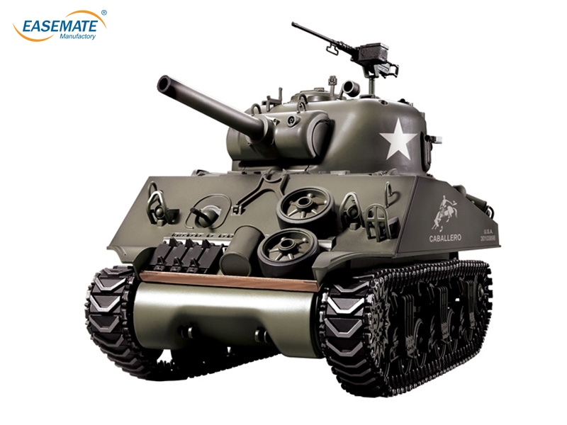 E216207 - 1:16 US M4A3 Sherman Tank Remote Control ( Army Green ) smoke