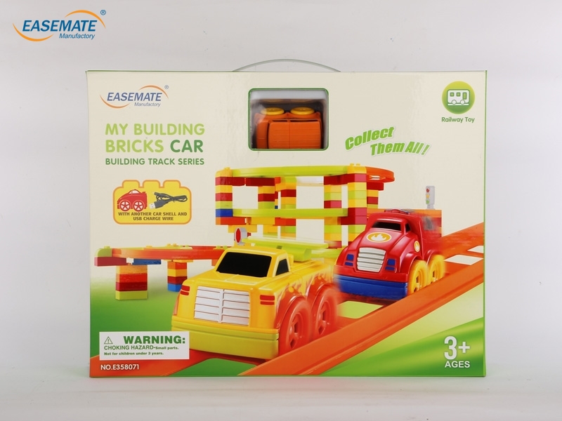E358071 - electric Bricks railway car (1pcs BO car+1pcs slide car) 