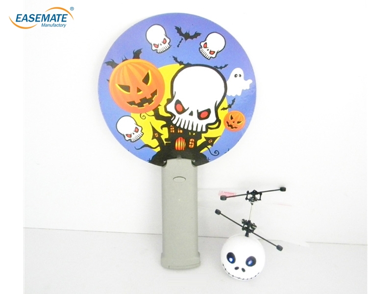 E604131 - Illuminated remote sensor pumpkin / skull and crossbones ( infrared sensor )