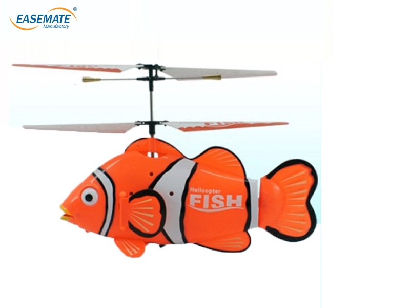 E847007 - 3CH RC Phish helicopter no gyro RED