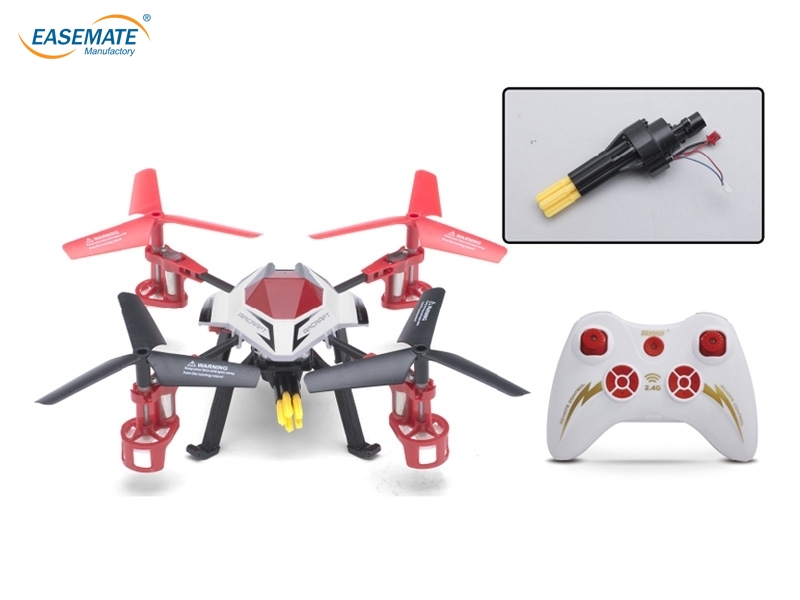 E875041 - 6D 2.4G with gyro ( plus dozen bullets ) ( red, white )