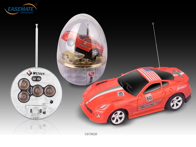 E979020 - 1:63 mini rc car 4ch mini rc car w/egg box toys