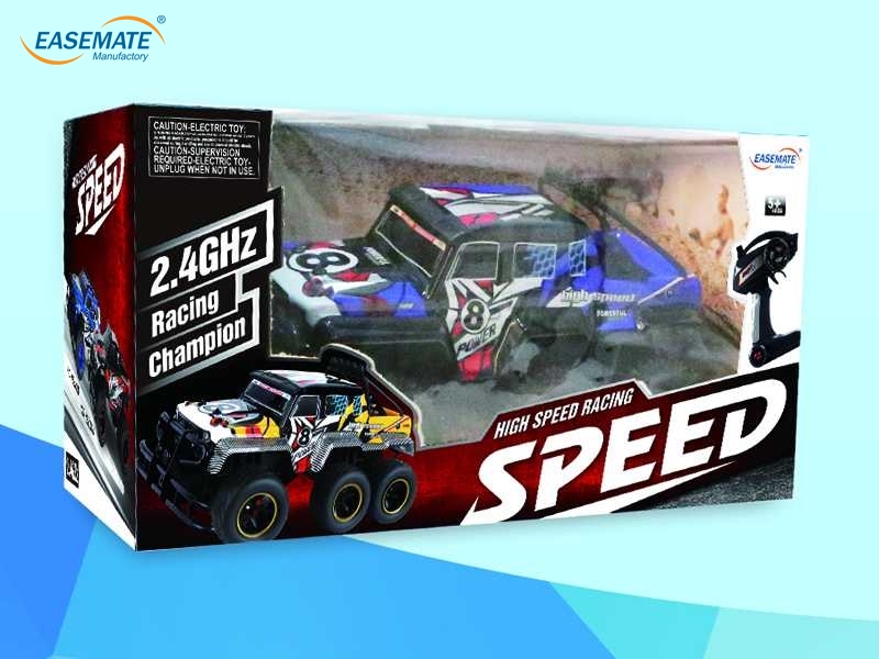 EA00658 - 2.4G high speed remote control car (AA version) black, blue, yellow