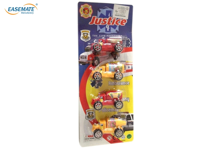 EA10915 - ]Pull back fruit car ( 4 Zhuang )