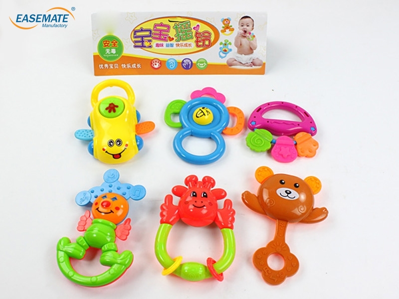EA297155 - Baby Teether Rattle ( colors) 6 Zhuang
