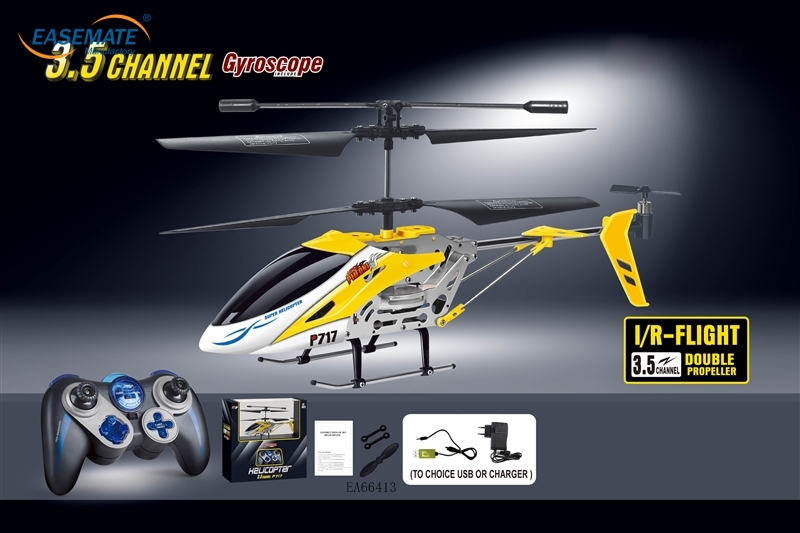 EA66413 - 3.5CH IR RC Helicopter Double Propeller RC Helicopter