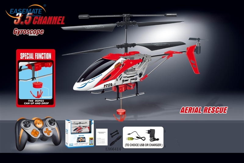 EA66414 - Aerial Rescue Remote Control Demo 3.5CH RC Helicopter