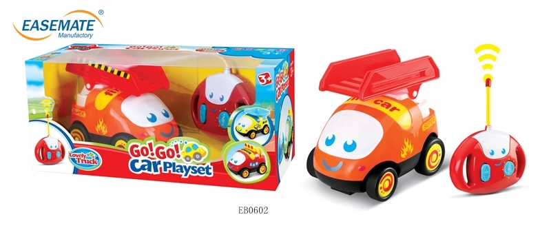 EB0602 - Mini RC Car Music Cartoon RC Fire Truck Toy