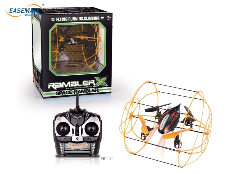 EB1112 - 4-channel remote control aircraft ( orange and green )