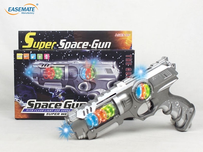 EB221200 - Music lights turning space gun ( single paragraph )