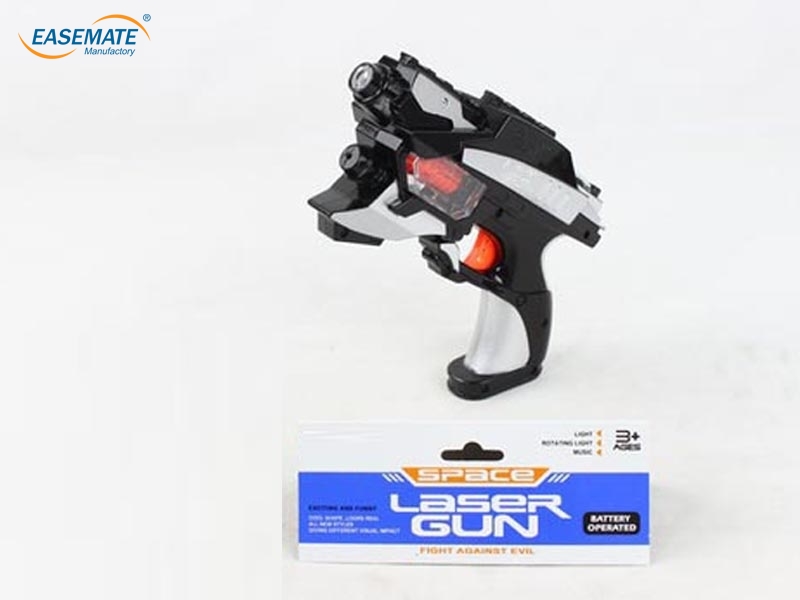 EB22169 - Music lights turning space gun ( single paragraph . Black silver )
