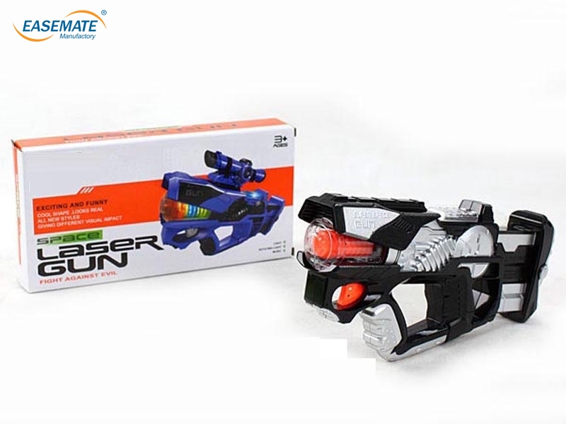 EB22178 - Music lights turning space gun ( single paragraph . Black silver )