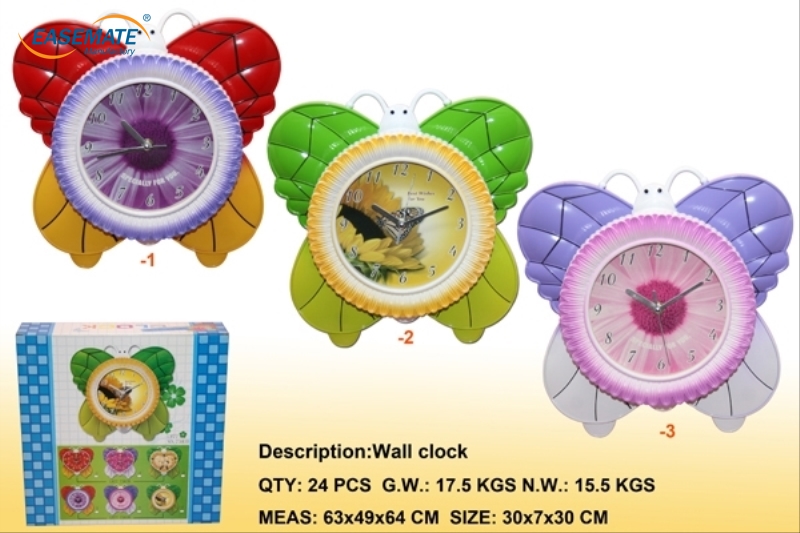 EB423159 - Sunflower Butterfly Round Clock