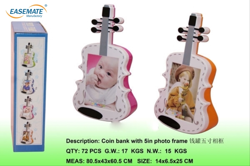 EB423168 - Violin piggy five-inch photo frame