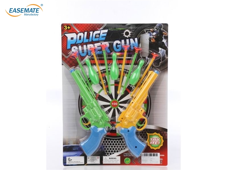 EB4691 - Solid Color Soft bullet gun with Bowling ( mix )