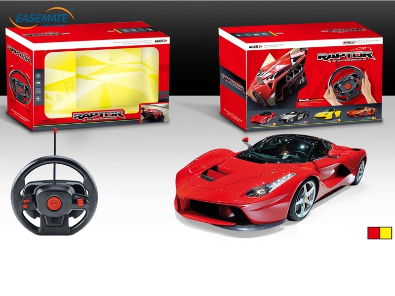 EB7546 - Ferrari four- wheel remote control car with light ( two COLORS 1:22)