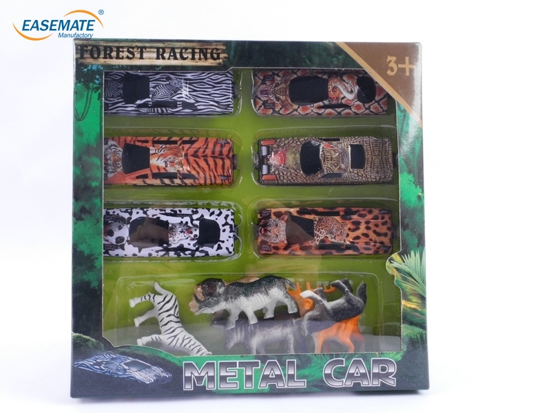 EB7922 - Alloy car Animal Set ( 6 car 6 animals )