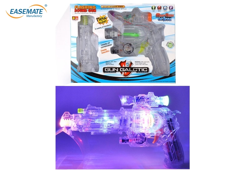 EB80957 - Colorful lights infrared transparent revolver turns the gun ( with infrared body plastic parts with 