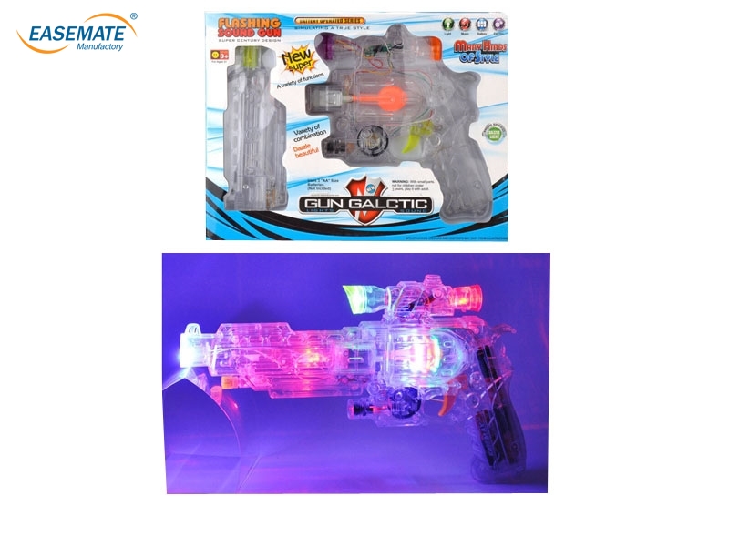 EB80958 - Colorful lights infrared transparent revolver turns the gun ( with infrared body plastic parts with 