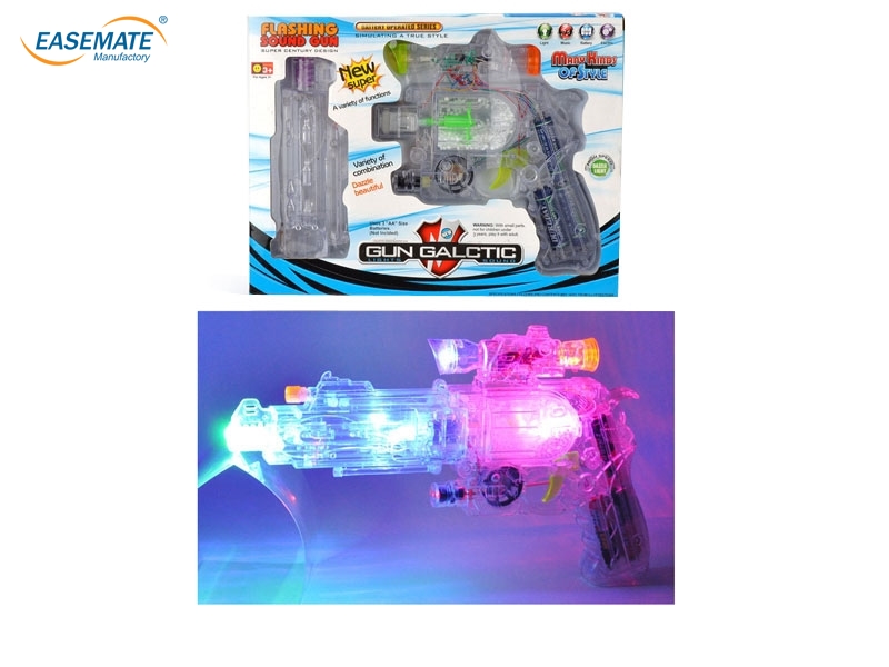 EB80963 - Transparent infrared light snow turns the gun revolver ( the main pieces of plastic with a green ban