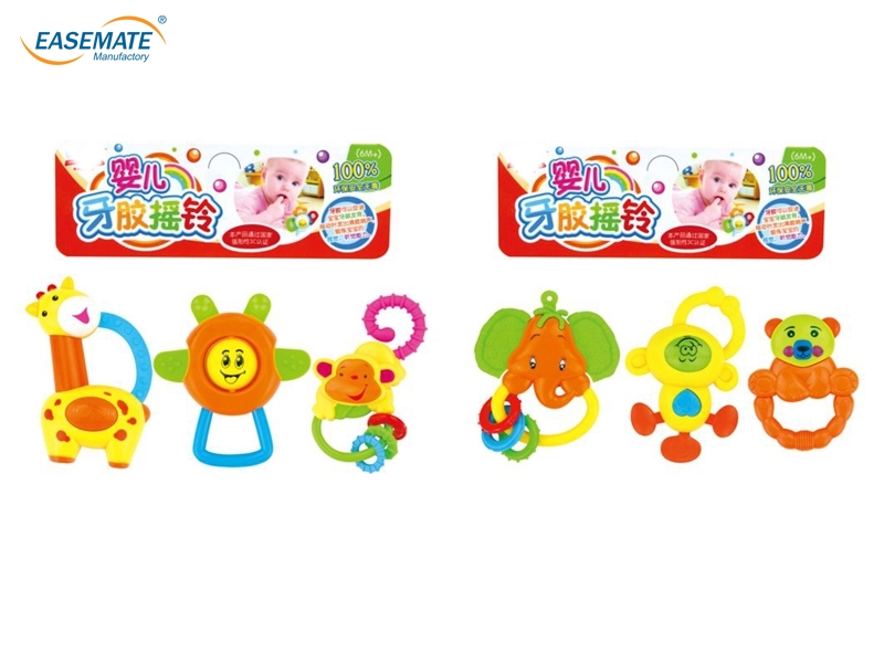 EC14620 - Teether rattles three sets ( variety of mixed