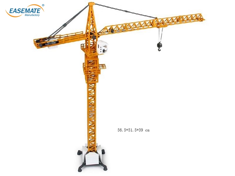 EC43517 - Alloy Construction vehicles Scale 1/50 Yellow Crane Tower Crane Model