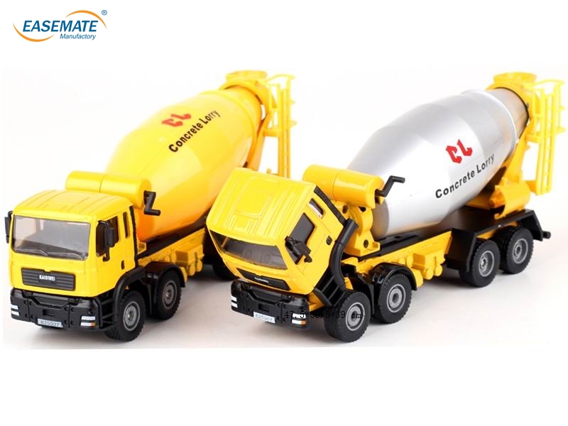 EC4357 - Alloy Construction vehicles Scale 1/50 Yellow Concrete Mixer Truck Model