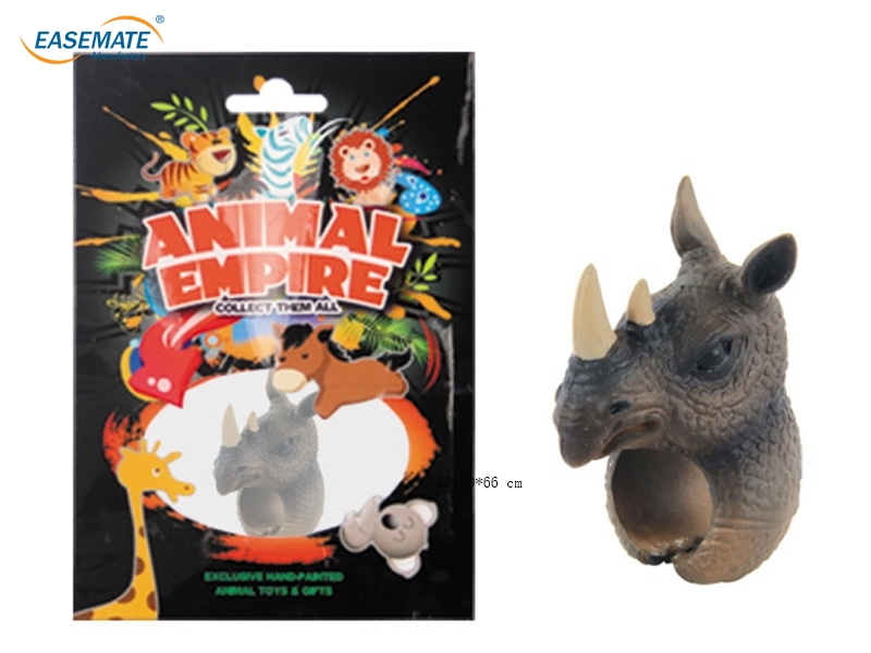 EC5002 - Rhino animal plastic ring plastic OEM toy big order supplier