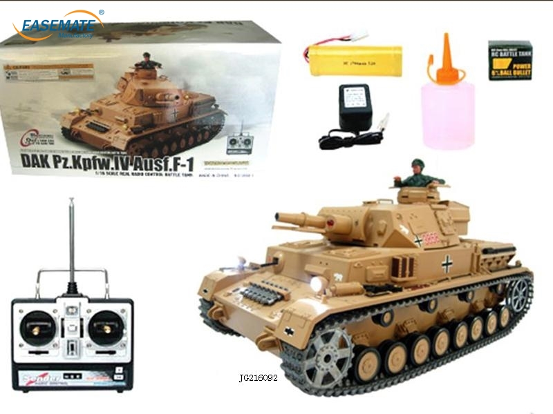 JG216092 - 1:16 German IV F RC Tank with Sound & Smoking Function/Metal Model Tank