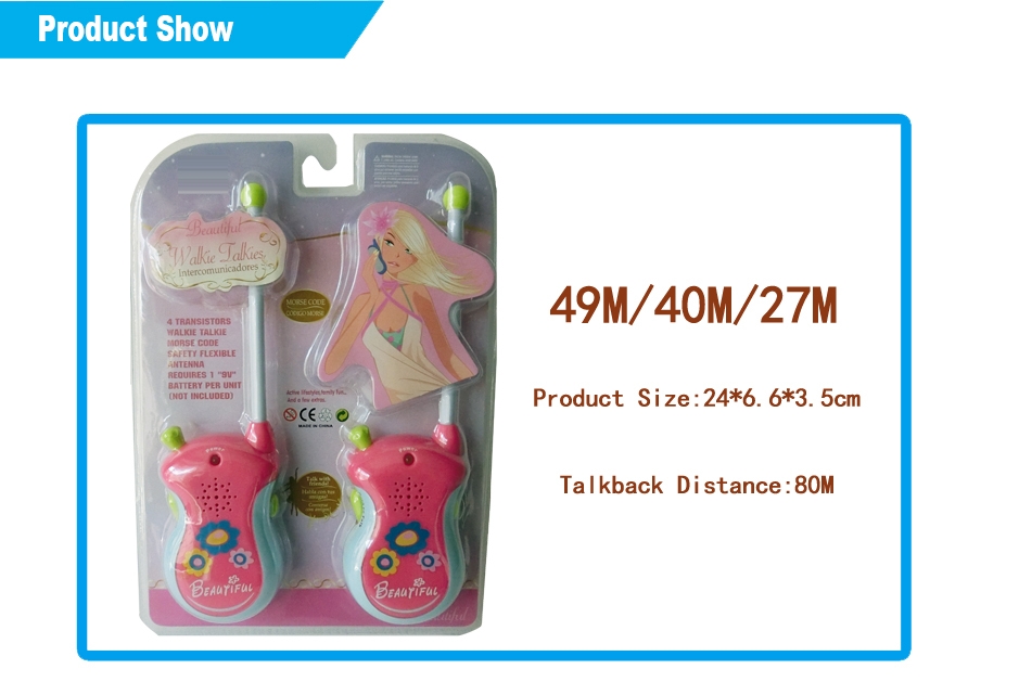 JG38007 - Walkie talkie beautiful Intercom for junior